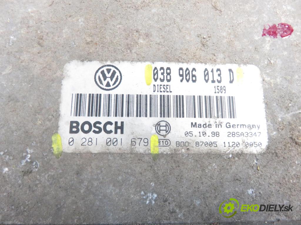VW POLO (6N1) HB 1999 1896,00 Sterowniki silnika 1896,00 Riadiaca jednotka Motor 038906013D; 0281001679