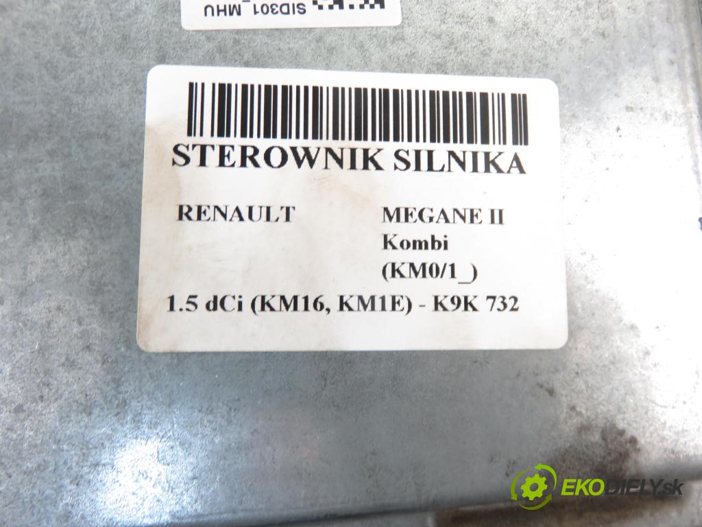 RENAULT MEGANE II Kombi (KM0/1_) KOMBI 2007 1461,00 Sterowniki silnika 1461,00 Riadiaca jednotka Motor S122326111A; 8200766462; 8200592611