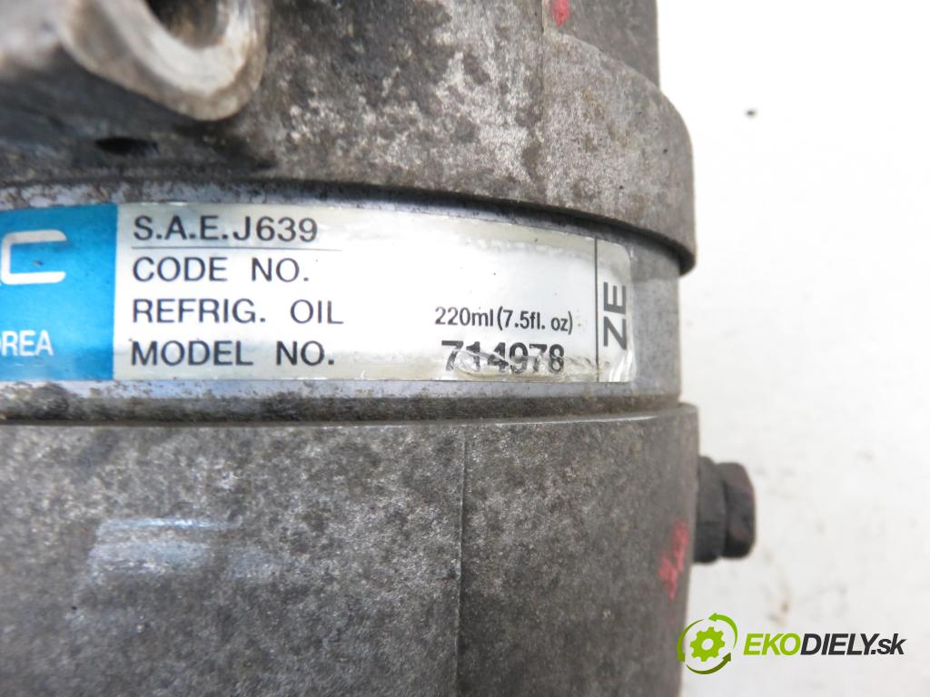 DAEWOO KALOS (KLAS) HB 2003 1399,00 Kompresory klimatyzacji 1399,00 KOMPRESOR: klimatizace 714978 (Kompresory)