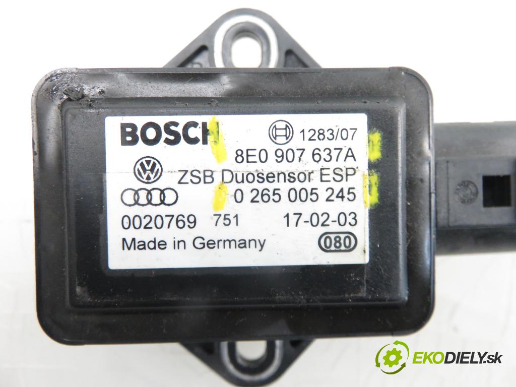 AUDI A4 Avant (8E5, B6) KOMBI 2002 1896,00 Czujniki ESP 1896,00 snímač ESP 8E0907637A; 0265005245