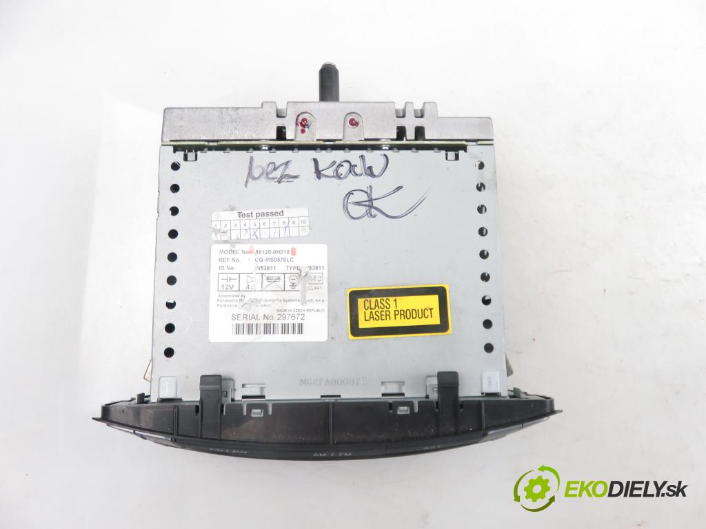 CITROEN C1 (PM_, PN_) HB 2006 1398,00 Radioodtwarzacze 1398,00 RADIO CD 861200H010