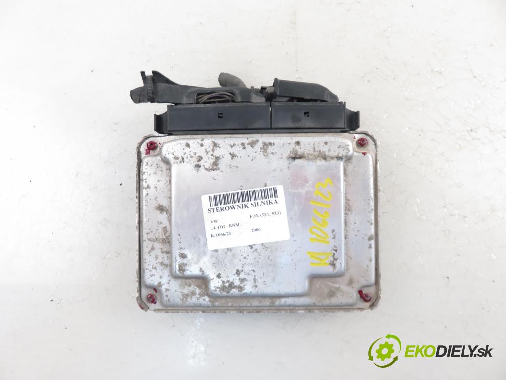 VW FOX (5Z1, 5Z3) HB 2006 1422,00 Sterowniki silnika 1422,00 Riadiaca jednotka Motor 045906019BN; 0281011721