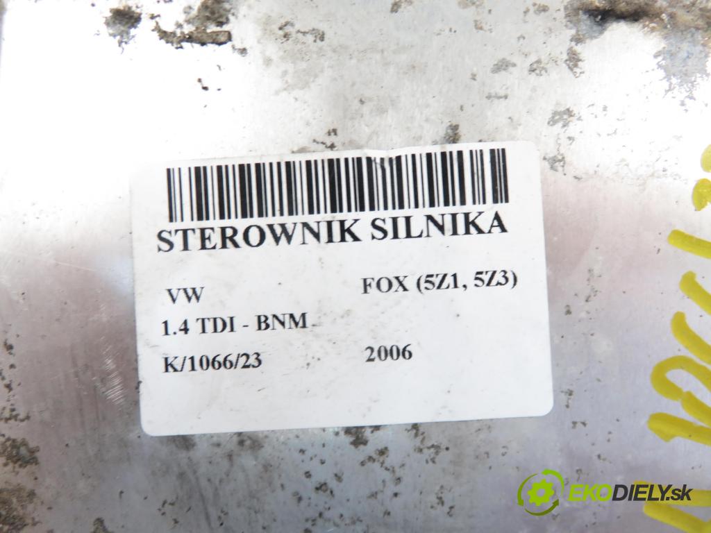 VW FOX (5Z1, 5Z3) HB 2006 1422,00 Sterowniki silnika 1422,00 Riadiaca jednotka Motor 045906019BN; 0281011721