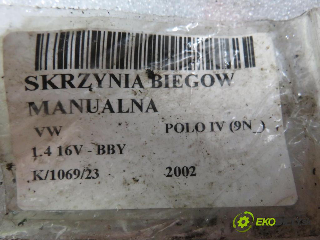 VW POLO (9N_) HB 2002 1390,00 Kompletne skrzynie 1390,00 Prevodovka MANUALNA FCU