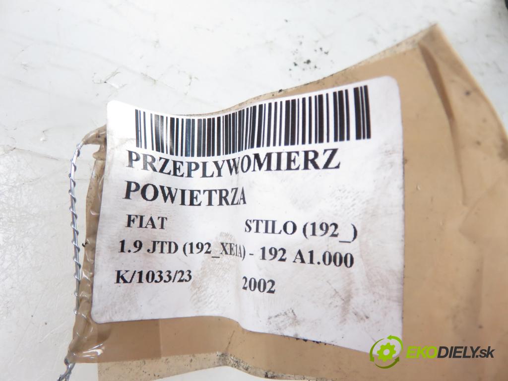 FIAT STILO (192_) HB 2002 1910,00 Przepływomierze 1910,00 váha vzduchu vzduchu 0281002308