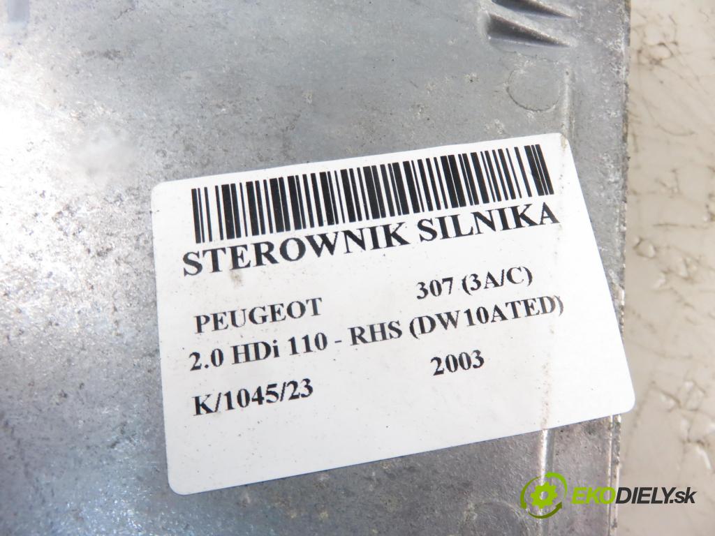 PEUGEOT 307 (3A/C) HB 2003 1997,00 Sterowniki silnika 1997,00 Riadiaca jednotka Motor 9644606180; 0281010779