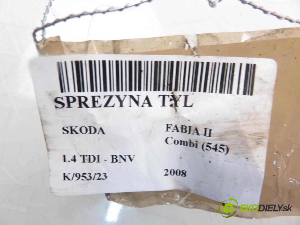 SKODA FABIA II Combi (545) KOMBI 2008 1422,00 Sprężyny zawieszenia 1422,00 Pružina ZADNÉ: