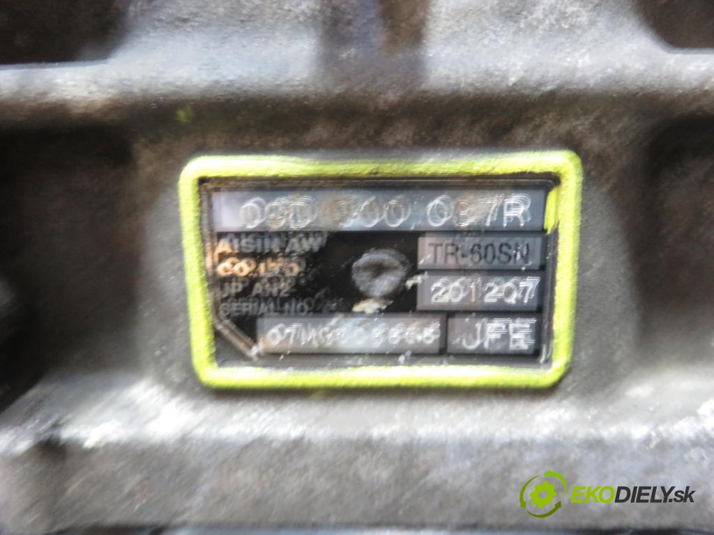 PORSCHE CAYENNE (9PA) SUV 2008 368,00 Turbo S 4.5 4511,00 Prevodovka automatická JFE ; 09D300037R