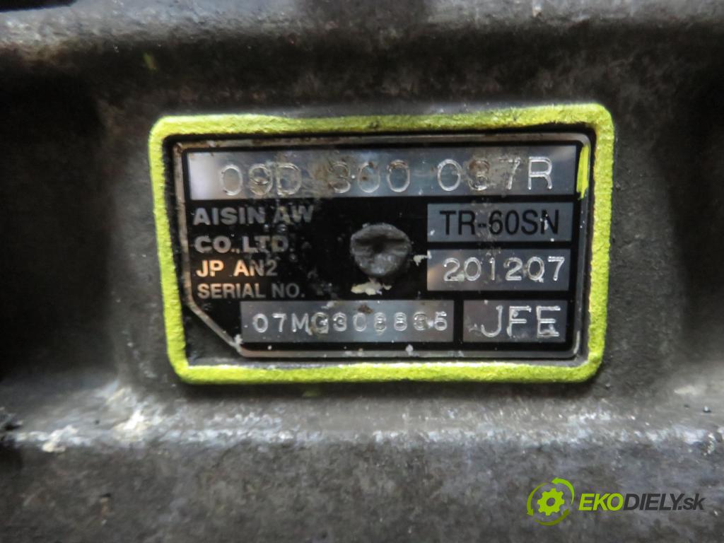 PORSCHE CAYENNE (9PA) SUV 2008 368,00 Turbo S 4.5 4511,00 Prevodovka automatická JFE ; 09D300037R