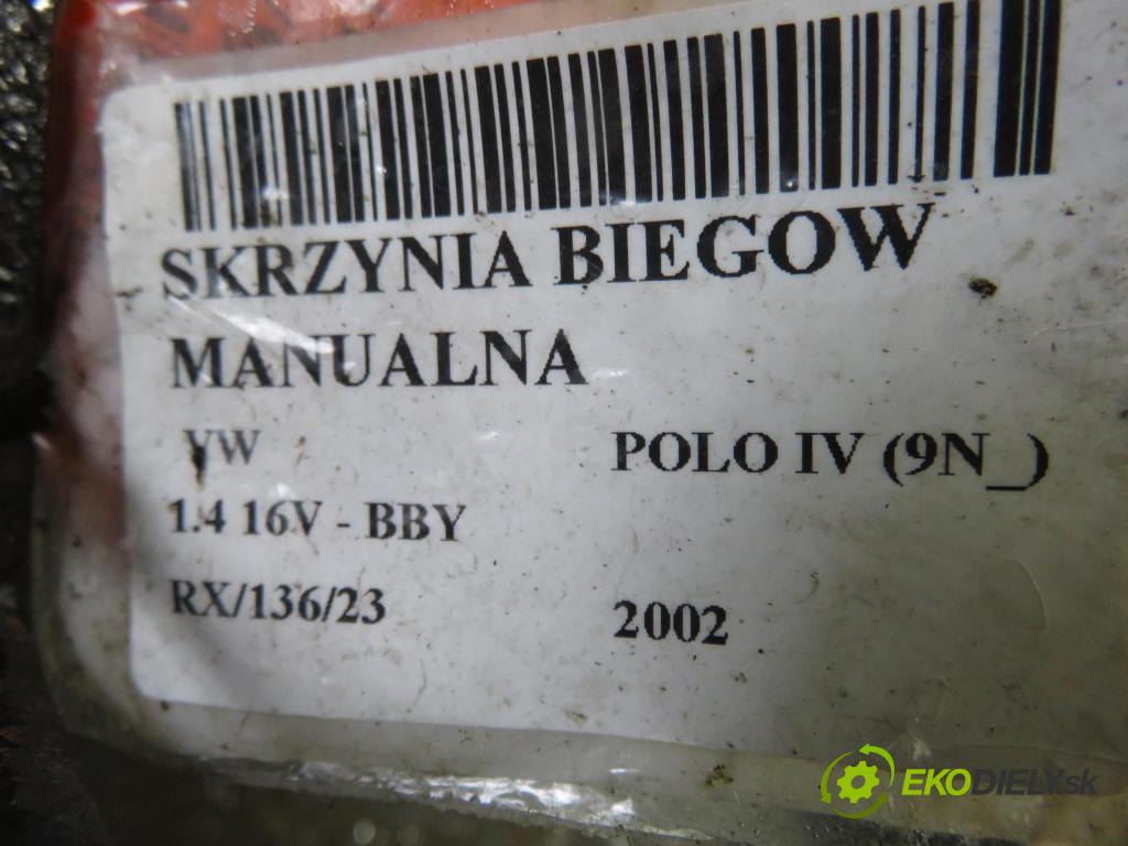 VW POLO (9N_) HB 2002 1390,00 Kompletne skrzynie 1390,00 Prevodovka MANUALNA GET