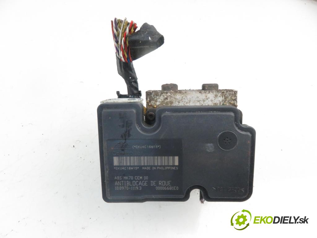 CITROEN C3 I (FC_) HB 2003 1398,00 Sterowniki ABS 1398,00 Pumpa ABS 10097011193; 9653524680 (Pumpy ABS)