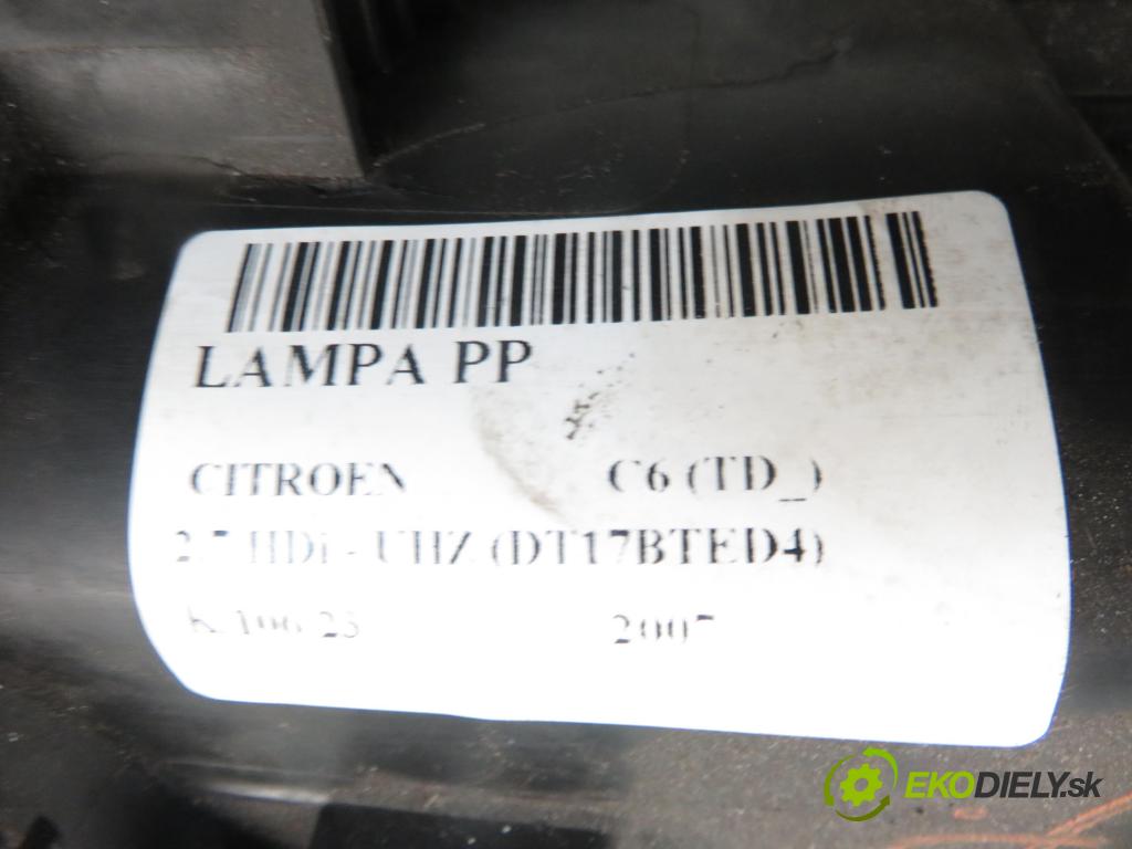 CITROEN C6 (TD_) FASTBACK 2007 2720,00 Lampy przednie 2720,00 Svetlo PP 1307022565