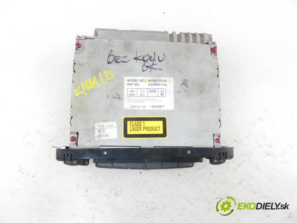 TOYOTA YARIS (_P1_) HB 2005 1364,00 Radioodtwarzacze 1364,00 RADIO CD 861200D030