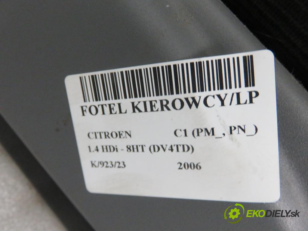 CITROEN C1 (PM_, PN_) HB 2006 1398,00 Fotele, kanapy 1398,00 Sedadlo šoféri
