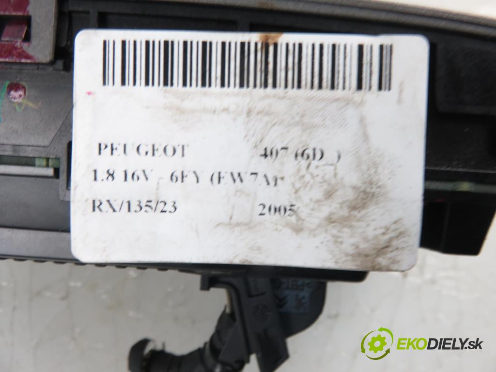 PEUGEOT 407 (6D_) SEDAN 2005 92,00 1.8 16V - 6FY (EW7A) 1749,00 Panel kúrenia KLIMATRONIK 96610448 ; 96470290XT ; 96491577XT