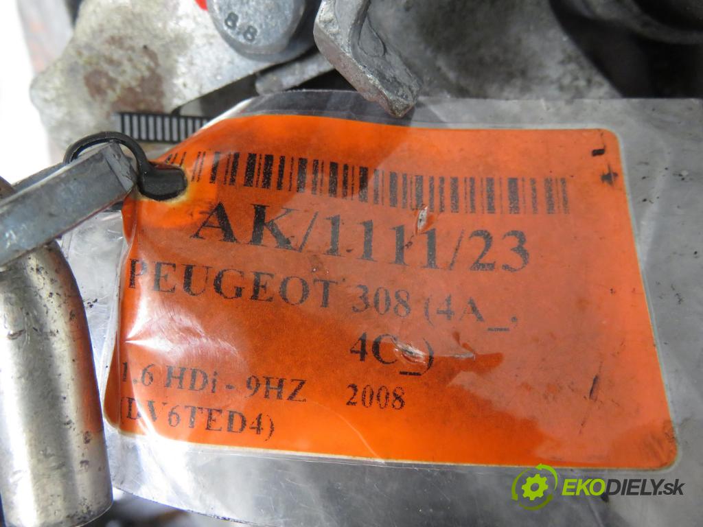 PEUGEOT 308 (4A_, 4C_) HB 2008 80,00 1.6 HDi - 9HZ (DV6TED4) 1560,00 Prevodovka 20EA01