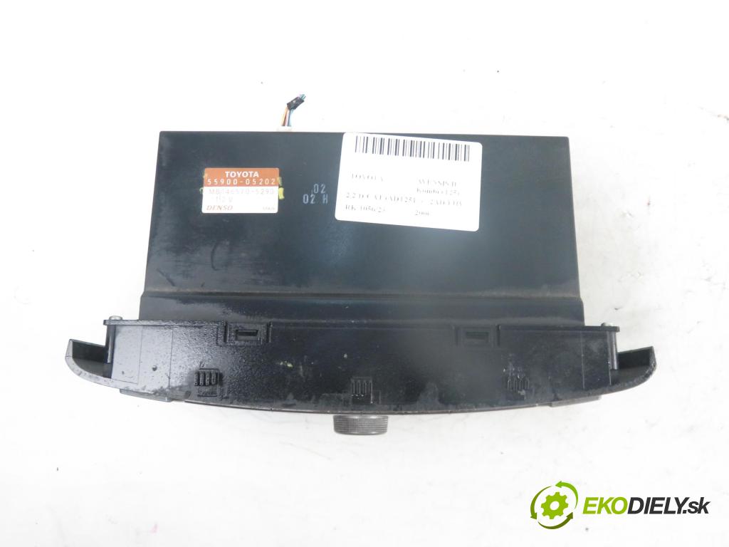 TOYOTA AVENSIS Kombi (_T25_) KOMBI 2006 2231,00 Panele sterowania, przełączniki 2231,00 Panel kúrenia KLIMATRONIK 5590005202; MB1465705290