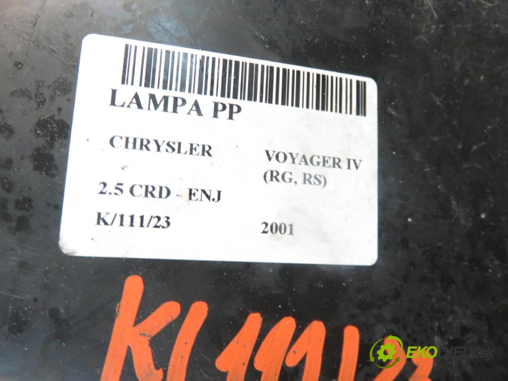CHRYSLER VOYAGER IV (RG, RS) MINIVAN 2001 2499,00 Lampy przednie 2499,00 Svetlo PP 04857702AB