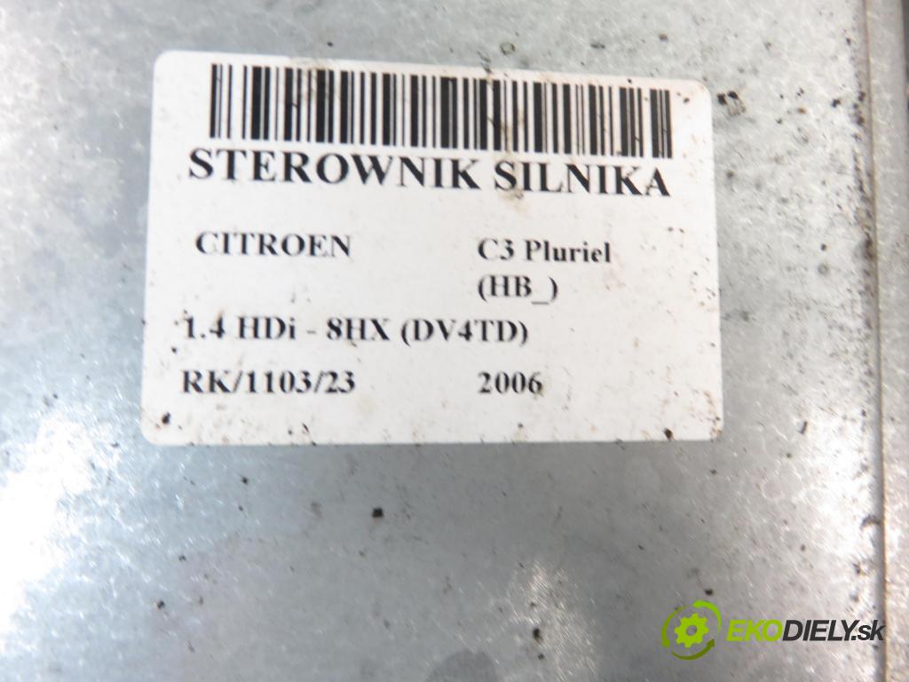 CITROEN C3 Pluriel (HB_) HB 2006 1398,00 Sterowniki silnika 1398,00 Riadiaca jednotka Motor 9655939080; 5WS40172CT; 9648624280