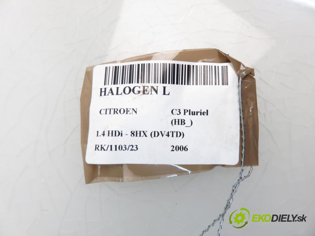 CITROEN C3 Pluriel (HB_) HB 2006 1398,00 Lampy przeciwmgielne 1398,00 hmlové svetlo, hmlovka L