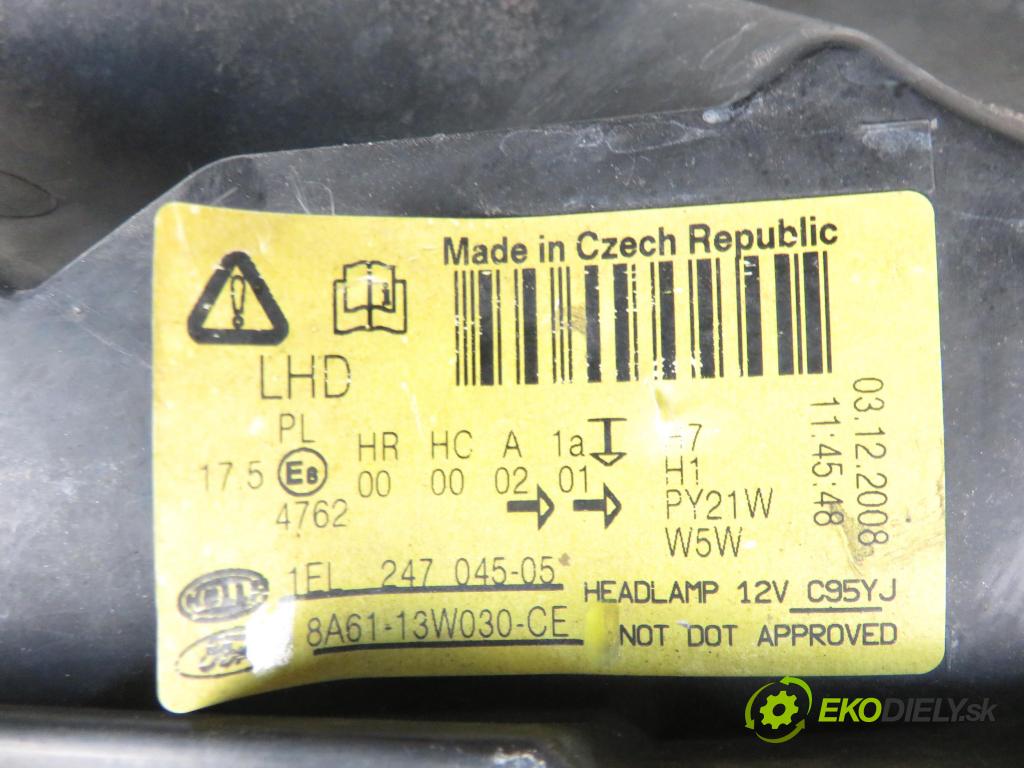 FORD FIESTA VI (CB1,CCN) HB 2009 1560,00 Lampy przednie 1560,00 Svetlo LP 8A6113W030CE