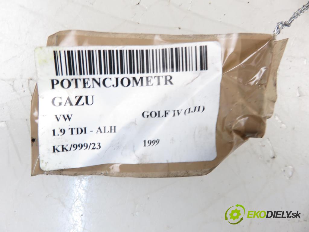 VW GOLF IV (1J1) HB 1999 1896,00 Pozostałe 1896,00 Potenciometer plynového pedálu 0281002342; 1j1721503k (Pedále)