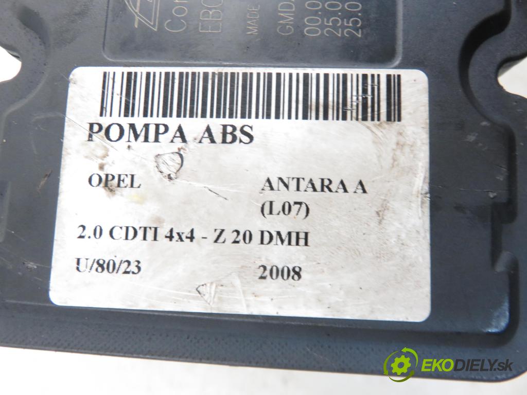 OPEL ANTARA A (L07) SUV 2008 1991,00 Sterowniki ABS 1991,00 Pumpa ABS 96817739; 25021203904 (Pumpy ABS)