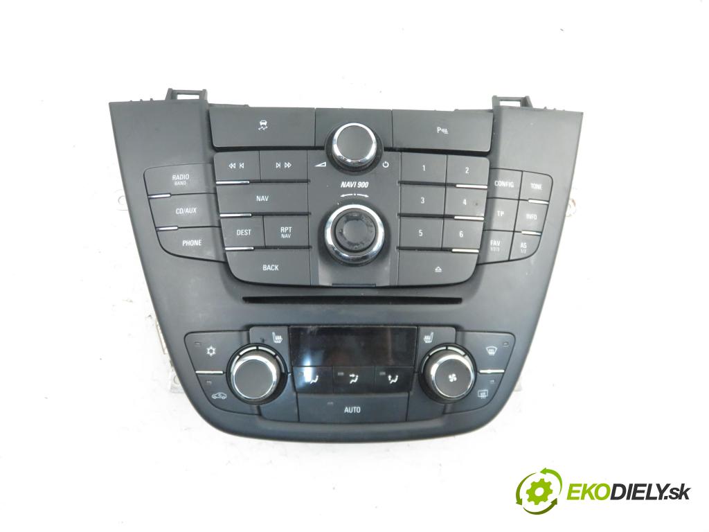 OPEL INSIGNIA A (G09) SEDAN 2011 1998,00 Panele sterowania, przełączniki 1998,00 Panel kúrenia KLIMATRONIK 20997890; 13273096