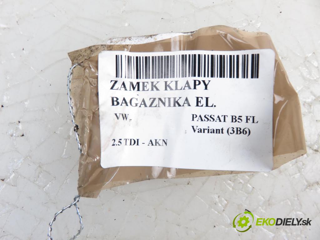 VW PASSAT B5.5 Variant (3B6) KOMBI 2002 2496,00 Zamki 2496,00 zámok dveří kufr MAN: 3B9827505E