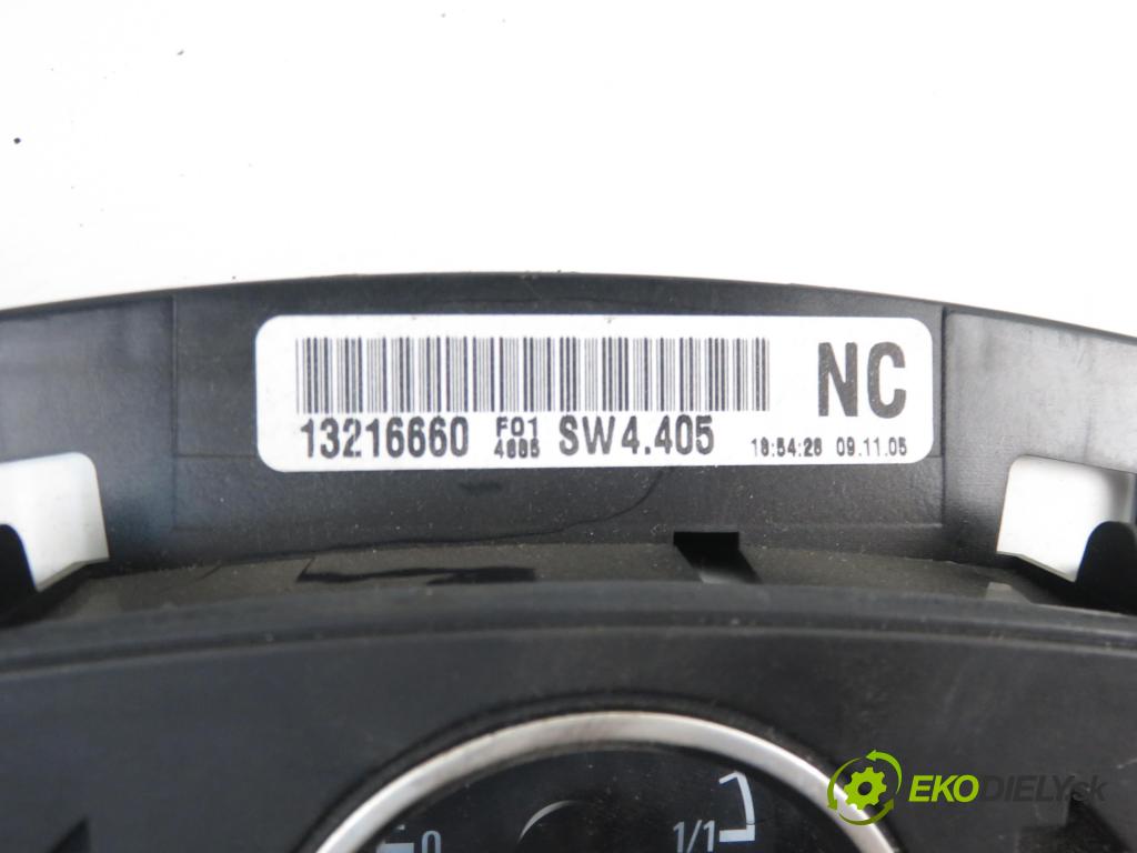 OPEL ZAFIRA B (A05) MINIVAN 2006 1910,00 Liczniki, zegary 1910,00 prístrojovka elektrický 13216660