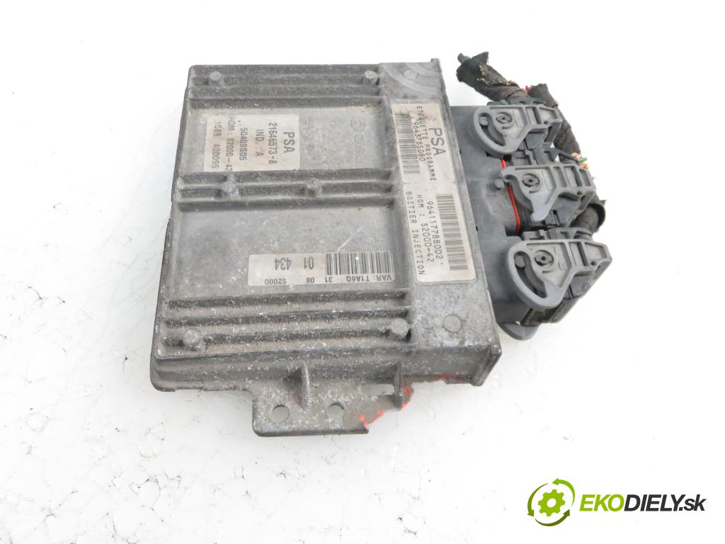 PEUGEOT 206 liftback (2A/C) HB 2001 1360,00 Sterowniki silnika 1360,00 Riadiaca jednotka Motor 9643785080