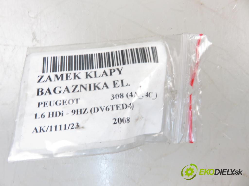 PEUGEOT 308 (4A_, 4C_) HB 2008 1560,00 Zamki 1560,00 zámok dveří kufr EL. 9660403880