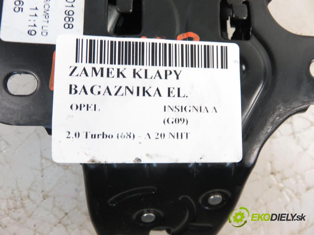 OPEL INSIGNIA A (G09) SEDAN 2011 1998,00 Zamki 1998,00 zámok dveří kufr EL. 13501988