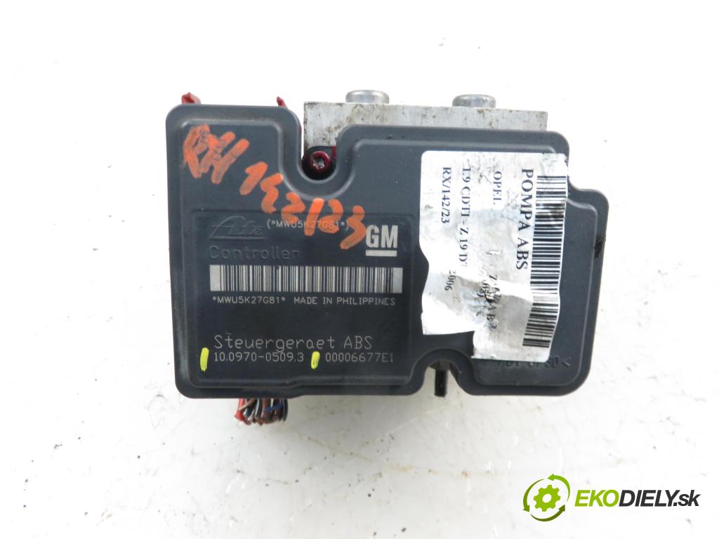 OPEL ZAFIRA B (A05) MINIVAN 2006 1910,00 Sterowniki ABS 1910,00 Pumpa ABS 13157576; 10020700242; 10097005093 (Pumpy ABS)
