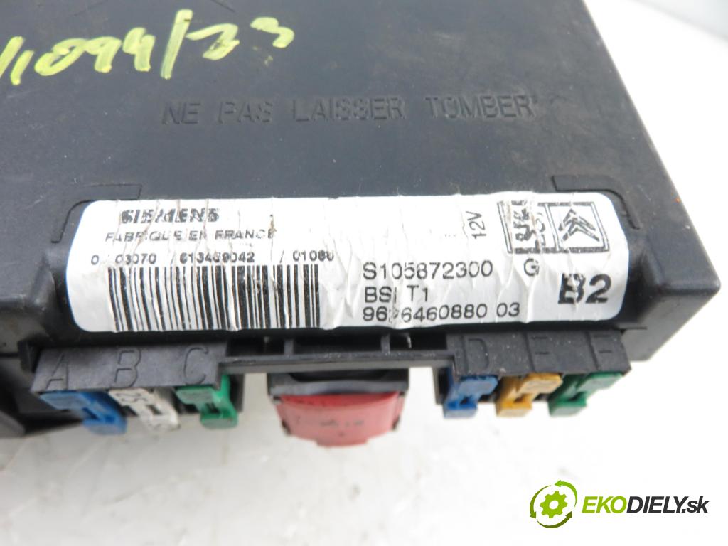 PEUGEOT 206 liftback (2A/C) HB 2001 55,00 1.4 75 - KFW 1360,00 MODUL BSI 9626460880 ; S105872300