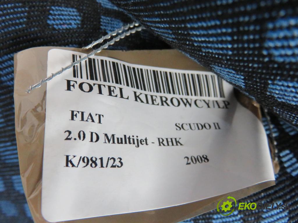 FIAT SCUDO Skrzynia (270_, 272_) FURGON 2008 1997,00 Fotele, kanapy 1997,00 Sedadlá, sedačky