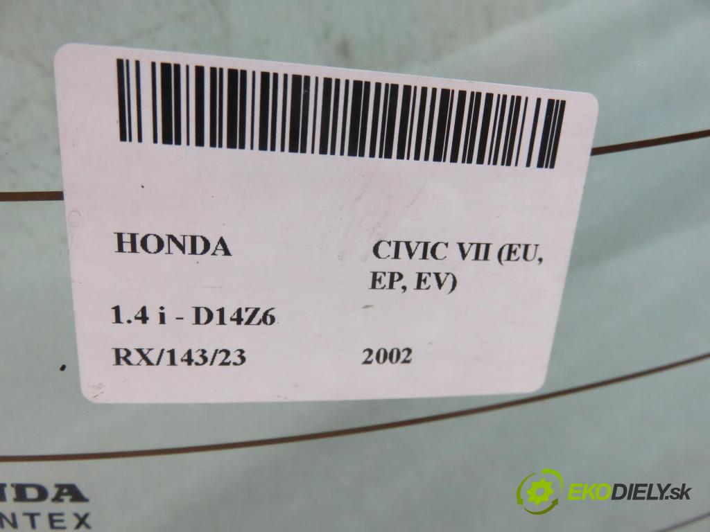 HONDA CIVIC VII Hatchback (EU, EP, EV) HB 2002 55,00 1.4 i 75 - D14Z6 1396,00 okno ZADNÍ: kapota