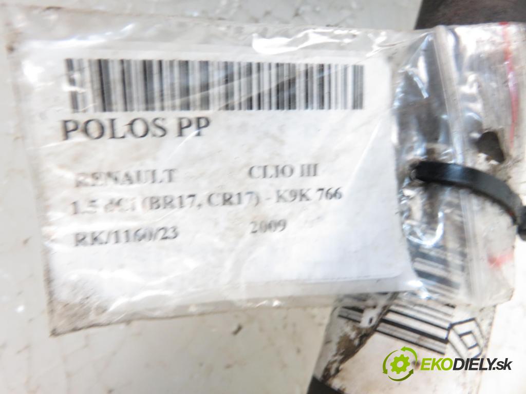 RENAULT CLIO III (BR0/1, CR0/1) HB 2009 63,00 1.5 dCi 86 - K9K 766 1461,00 Poloos PP