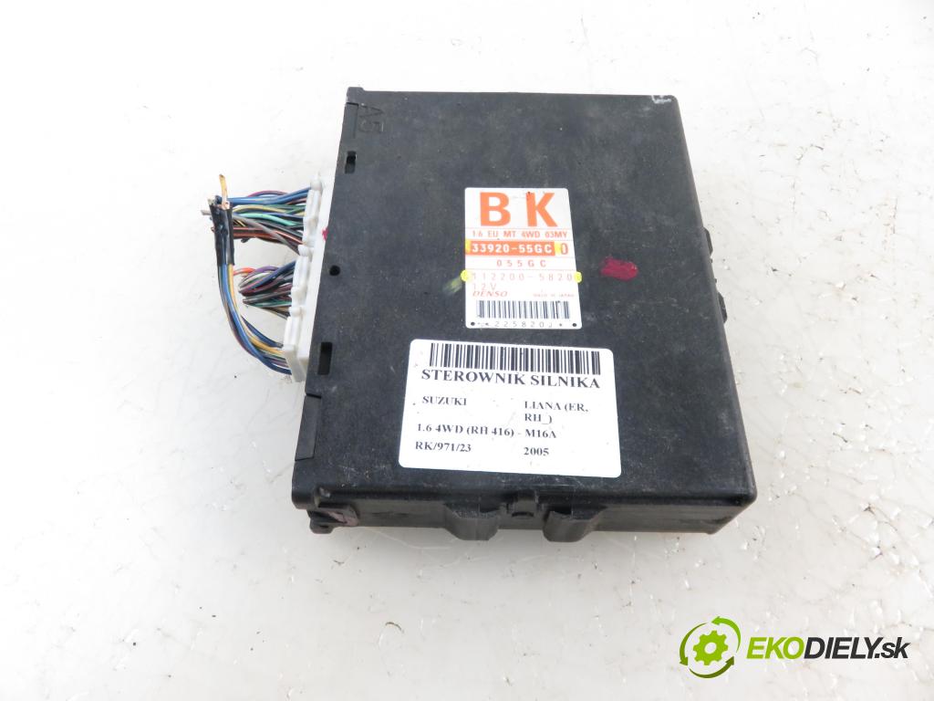 SUZUKI LIANA (ER, RH_) HB 2005 1586,00 Sterowniki silnika 1586,00 Riadiaca jednotka Motor 3392055GC; 1122005820