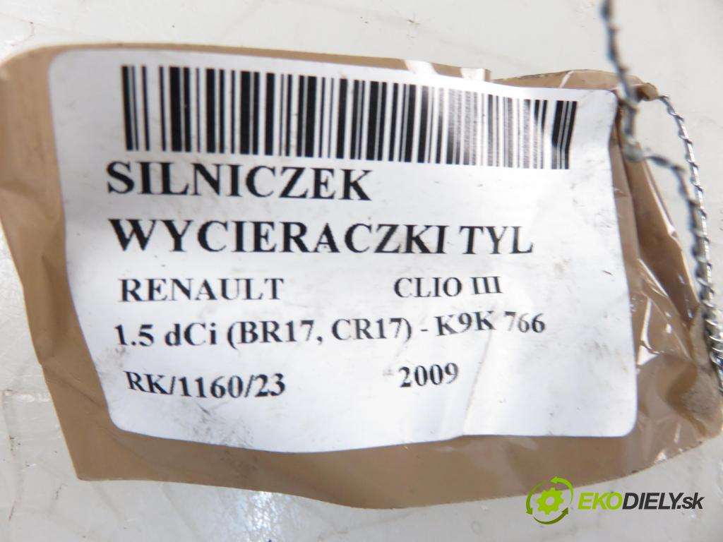 RENAULT CLIO III (BR0/1, CR0/1) HB 2009 1461,00 Silniki wycieraczek 1461,00 Motorček stierače ZADNÉ: 8200311486F ; 53026312