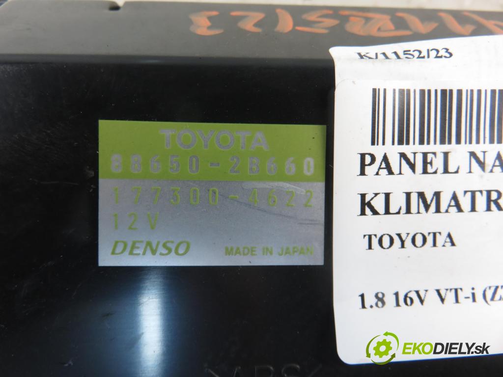 TOYOTA CELICA (_T23_) COUPE 2000 1794,00 Panele sterowania, przełączniki 1794,00 Panel kúrenia KLIMATRONIK 886502B660; 1773004622