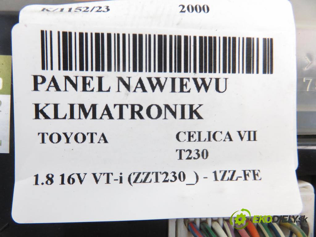 TOYOTA CELICA (_T23_) COUPE 2000 1794,00 Panele sterowania, przełączniki 1794,00 Panel kúrenia KLIMATRONIK 886502B660; 1773004622