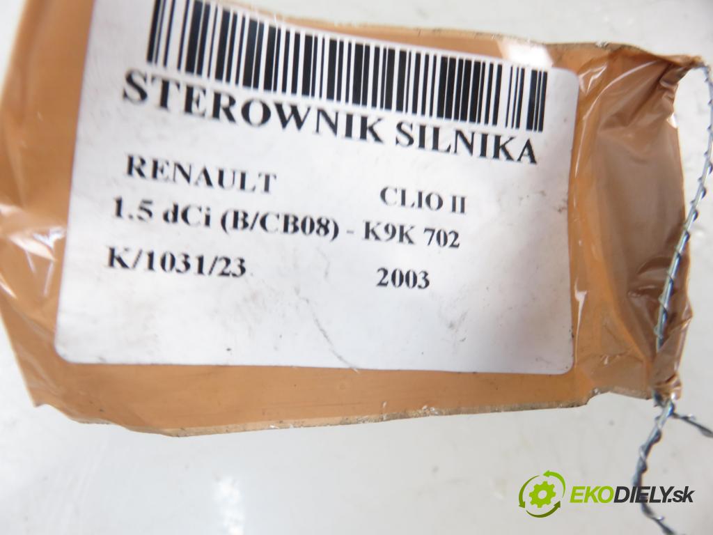 RENAULT CLIO II (BB_, CB_) HB 2003 60,00 1.5 dCi 82 - K9K 702 1461,00 Riadiaca jednotka Motor 8200212348 ; 8200222917 ; R0410C039A