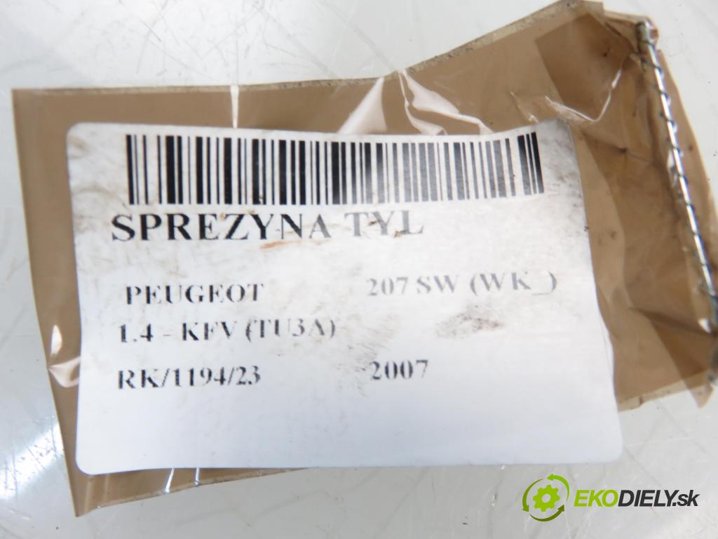 PEUGEOT 207 SW (WK_) KOMBI 2007 1360,00 Sprężyny zawieszenia 1360,00 Pružina ZADNÉ: