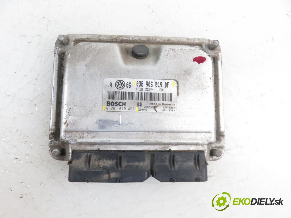 VW BORA (1J2) SEDAN 2001 1896,00 Sterowniki silnika 1896,00 Riadiaca jednotka Motor 038906019DF; 0281010497