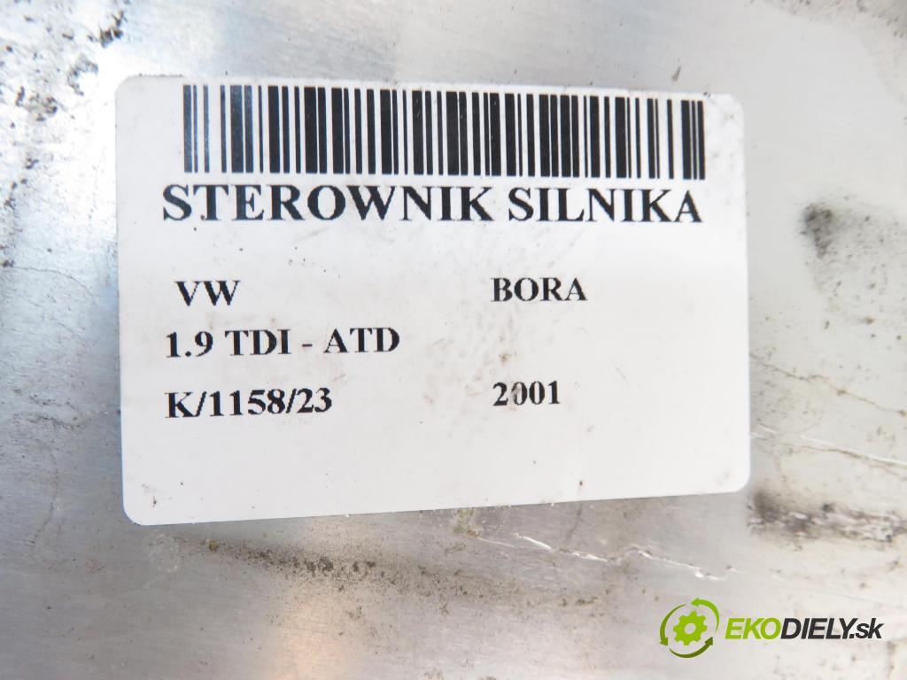 VW BORA (1J2) SEDAN 2001 1896,00 Sterowniki silnika 1896,00 Riadiaca jednotka Motor 038906019DF; 0281010497