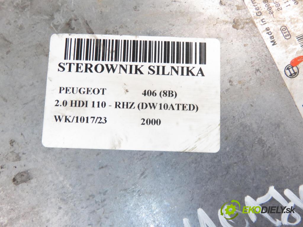 PEUGEOT 406 (8B) SEDAN 2000 1997,00 Sterowniki silnika 1997,00 Riadiaca jednotka Motor 0281010248; 9635157080