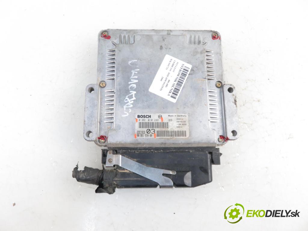 PEUGEOT 406 (8B) SEDAN 2000 1997,00 Sterowniki silnika 1997,00 Riadiaca jednotka Motor 0281010248; 9635157080