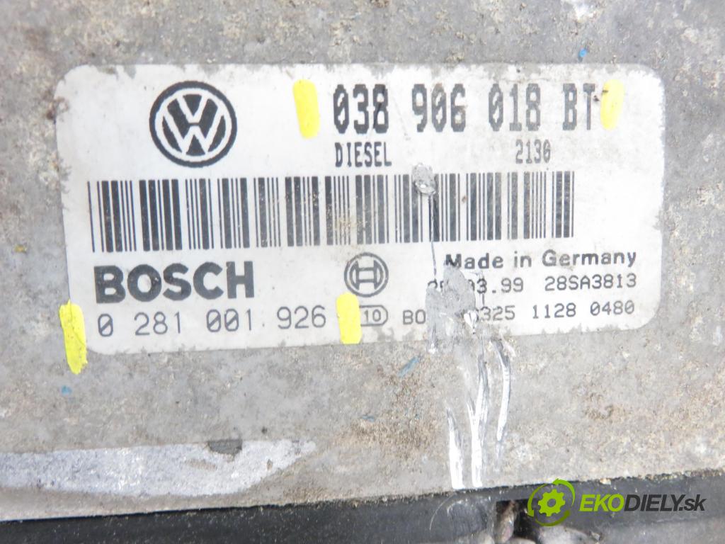 SEAT TOLEDO II (1M2) SEDAN 1999 1896,00 Sterowniki silnika 1896,00 Riadiaca jednotka Motor 038906018BT ; 0281001926