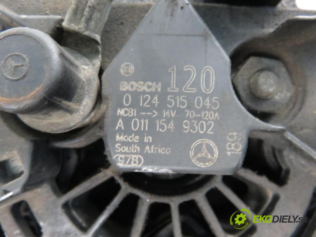 MERCEDES-BENZ KLASA C (W203) SEDAN 2003 1998,00 Alternatory kompletne 1998,00 Alternátor 0124515045; A0111549302 (Alternátory)